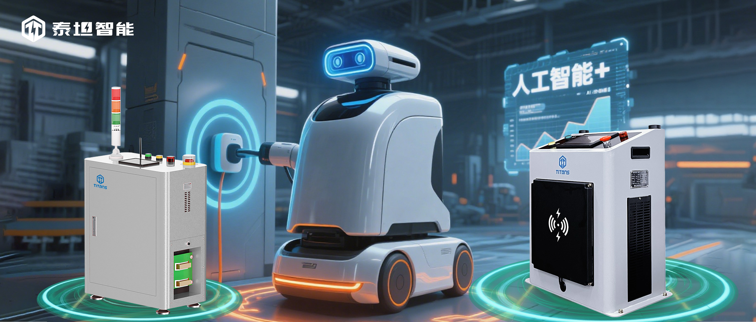 泰坦智能 | 當(dāng)“人工智能+”遇見(jiàn)移動(dòng)機(jī)器人：TITANS以充電革新賦能智能時(shí)代