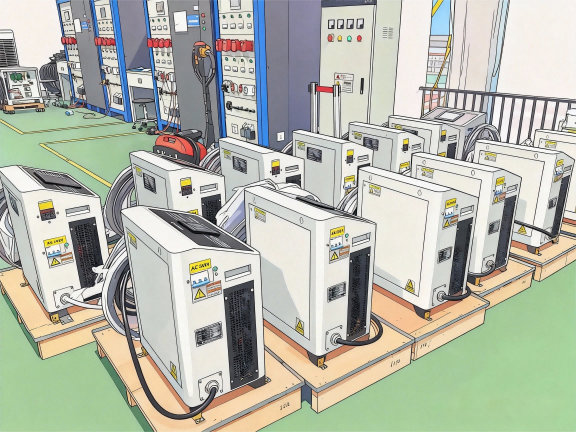 jimeng-2025-11-28-8922-將工廠設(shè)備倉庫轉(zhuǎn)換為動漫畫風，采用日式動漫風格的線條和色彩處理，設(shè)備輪廓清晰，色