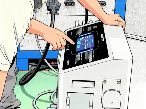 jimeng-2025-11-28-7873-將工人操作設(shè)備的場景轉(zhuǎn)換為動漫畫風，采用日式動漫風格的線條和色彩處理，人物和設(shè)備